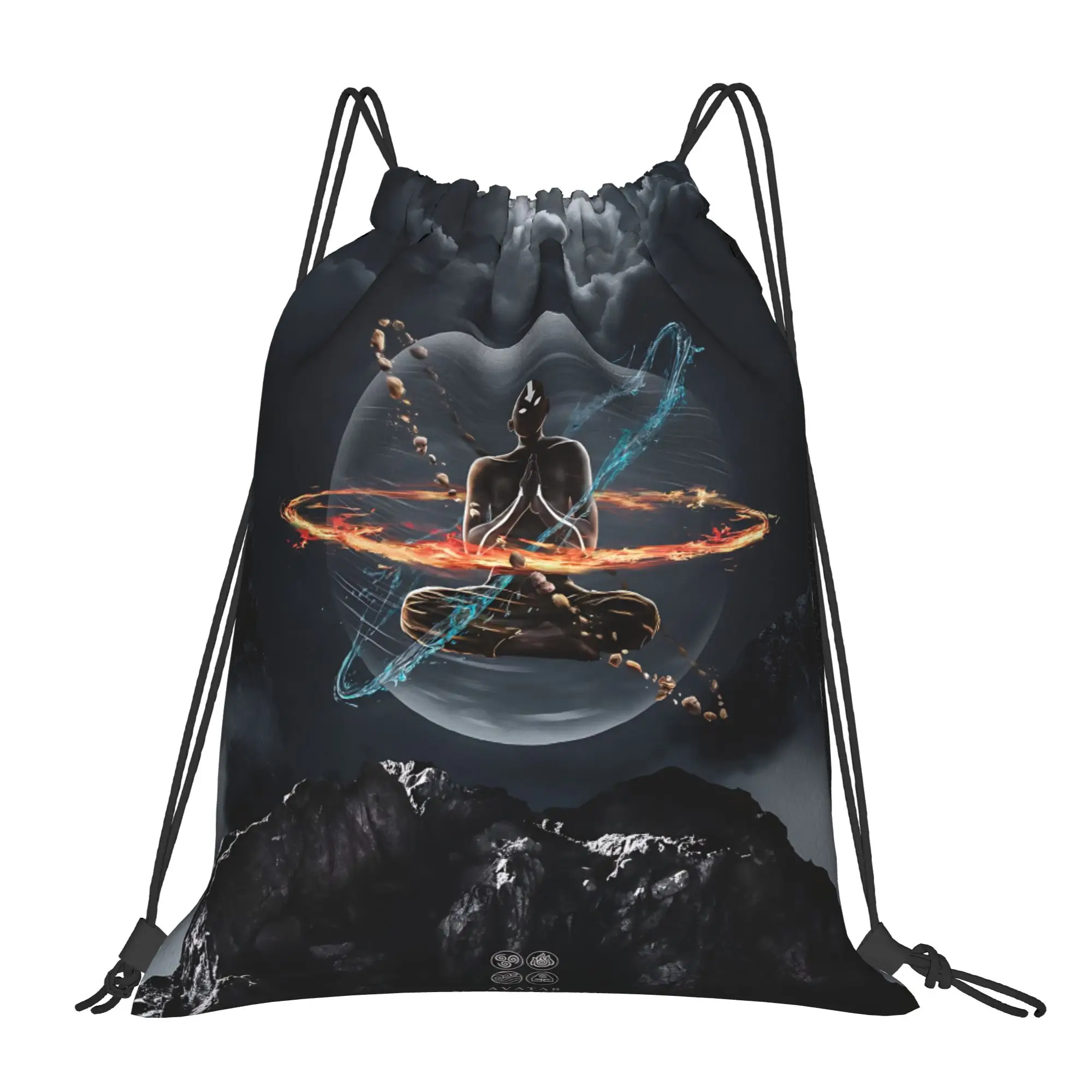 1 pc Nomad Warrior Avatar The Last Airbender Kawaii Drawstring Bags Shopping Shoe Clothes Storage Multi-function Teen Portable