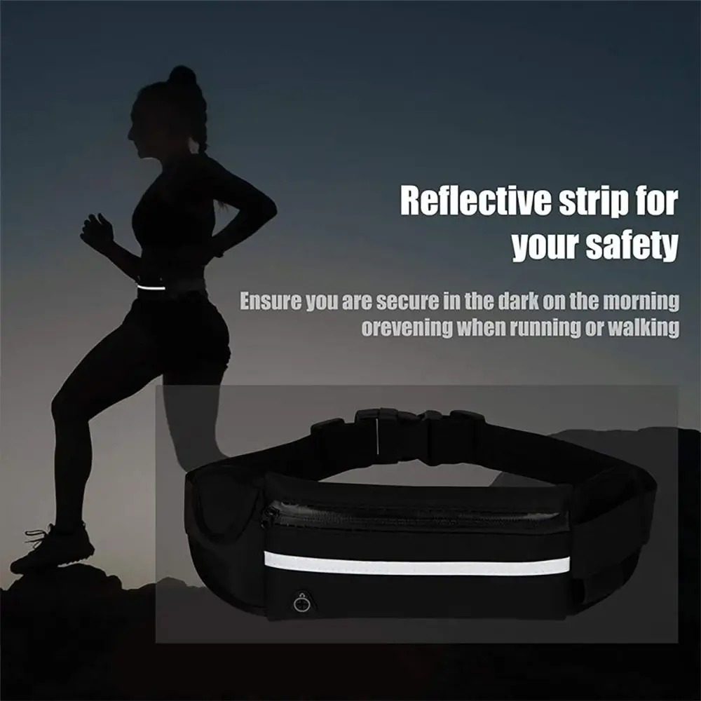 1Pcs Durable Portable Running Waist Bag Waterproof 20x10cm Run Cycling Belt Bag Sports Fanny Pack Gym