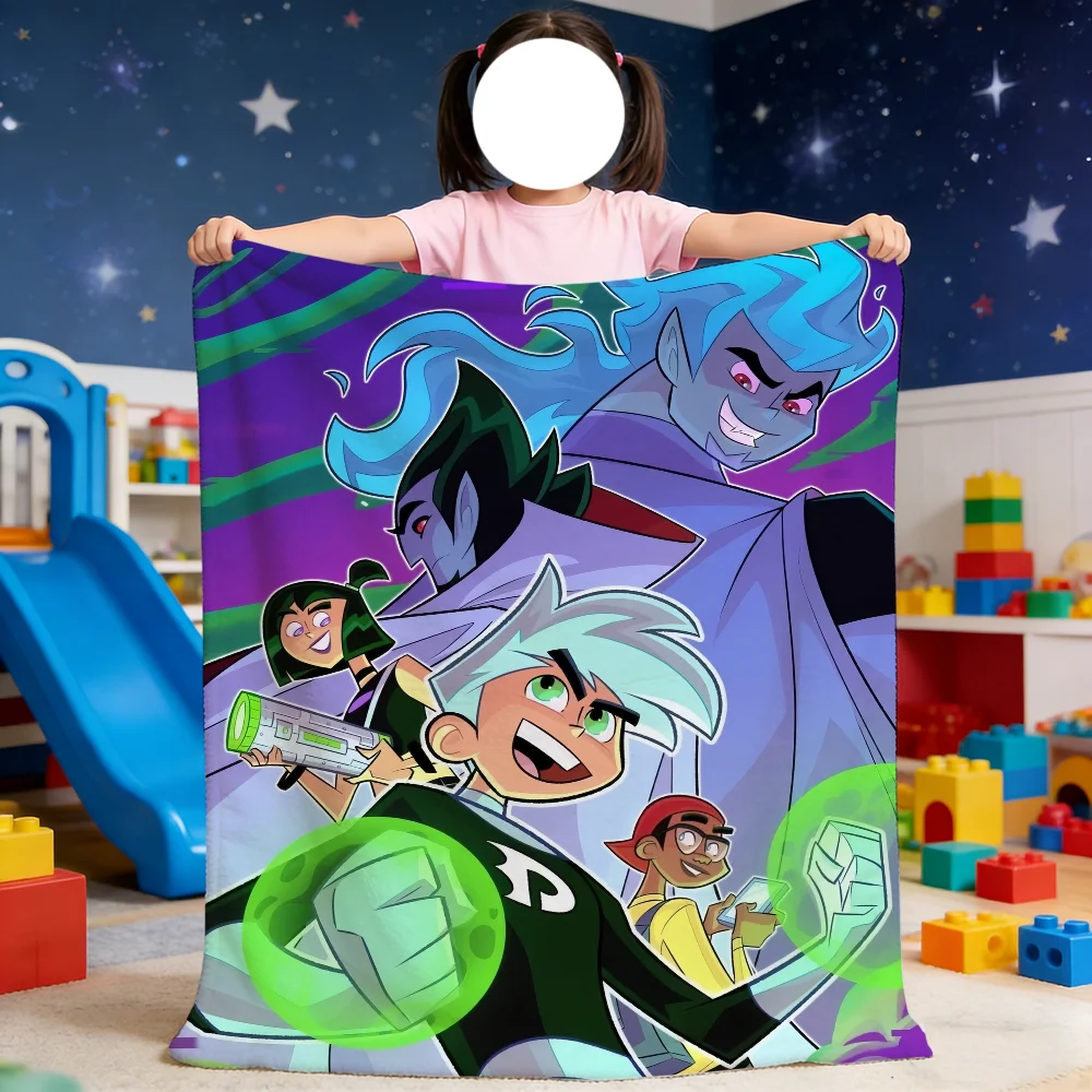 Blanket For Soft Cartoon Throw Blanket for Picnic Bed P-Phantom Sofa Home Bedroom Cozy Warm D-Danny Comfortable