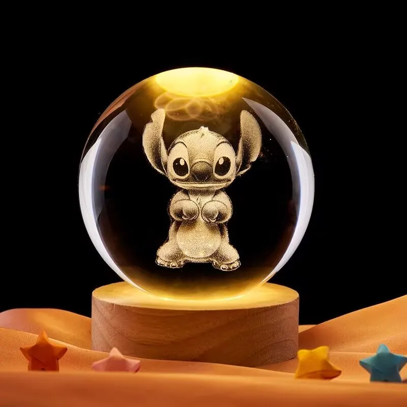 ثلاثية الأبعاد كريستال الكرة كوكب ضوء الليل الليزر نحت شخصية كرتونية مهرجان هدية ديكور المنزل سطح المكتب هدية عيد ميلاد #1