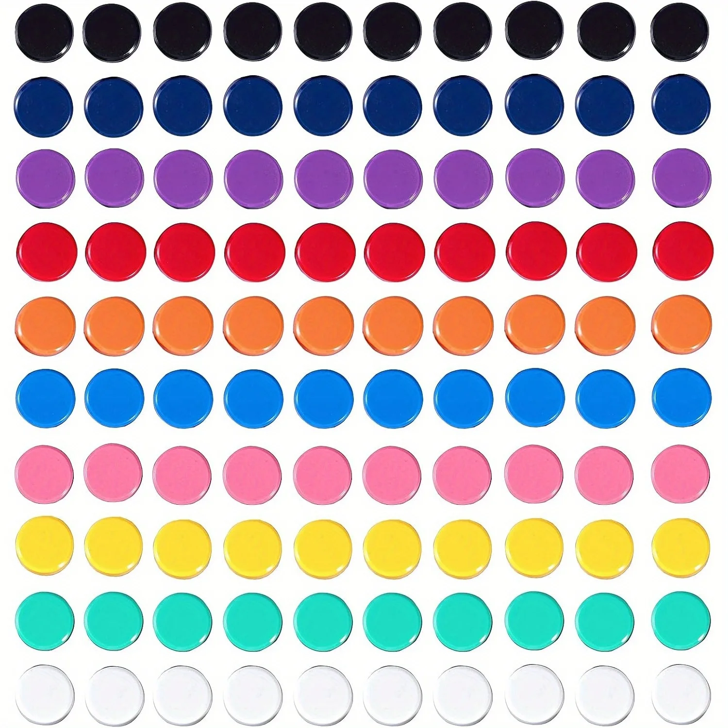 

10 color refrigerator magnets, cute mini magnets, round decorative heavy-duty magnets