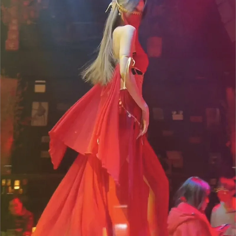 Costume de danse de danseuse de région occidentale exotique