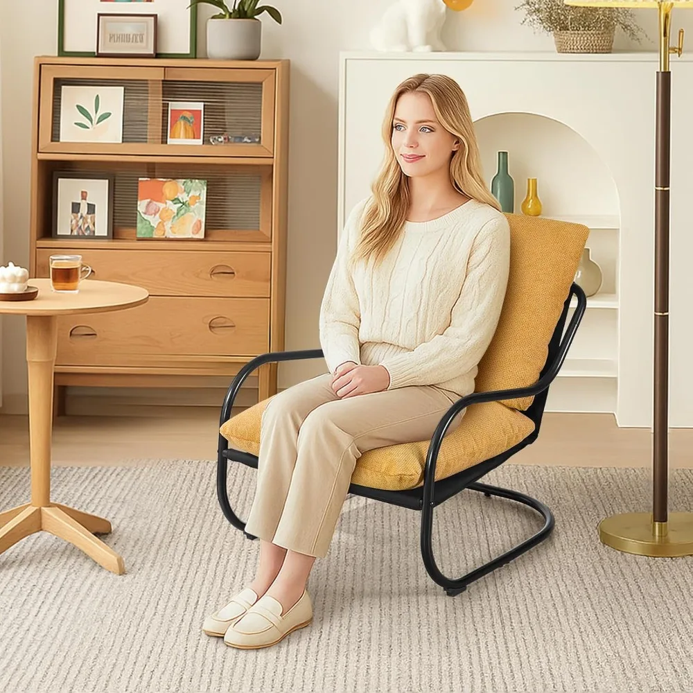 كرسي Peace Nest مريح لغرفة المعيشة الحديثة وغرفة النوم مع إطار عقلي وسادة إسفنجية مريحة ممزقة للشرفة