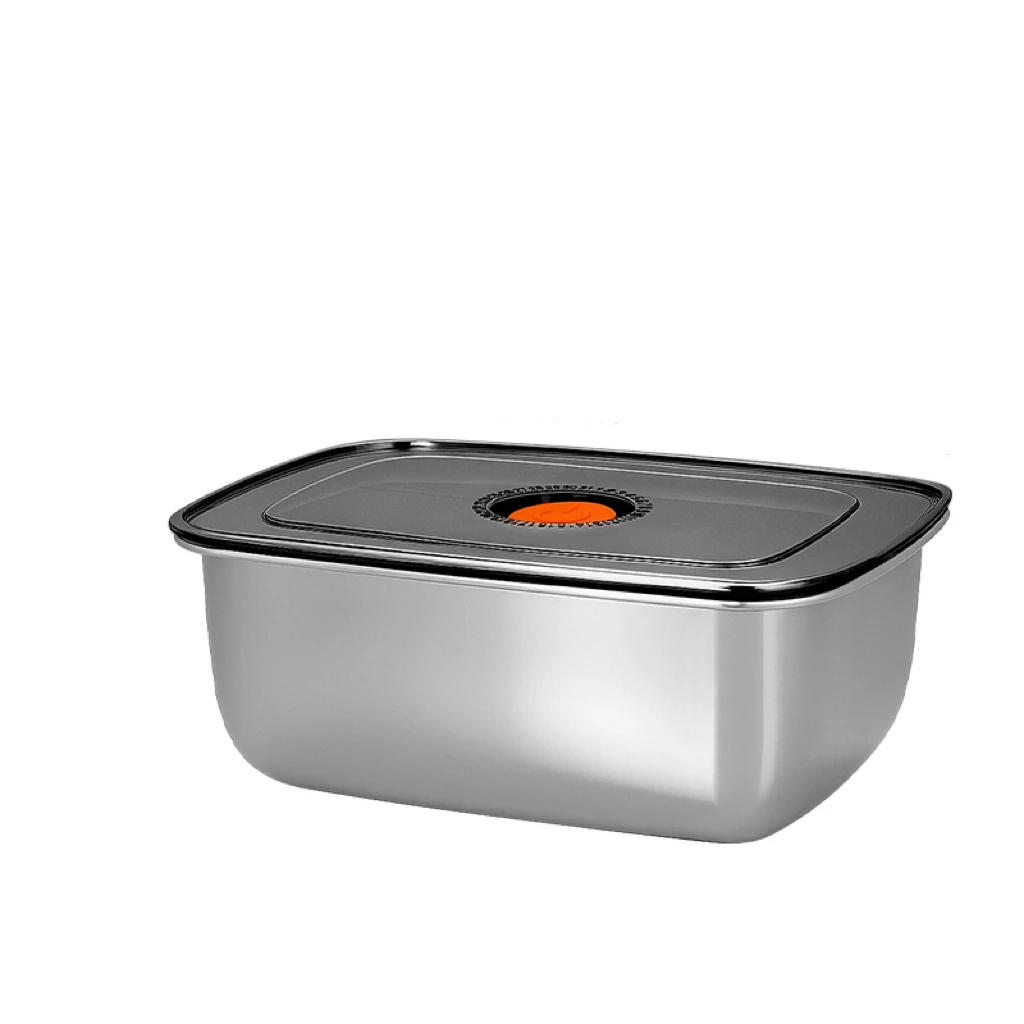 食品グレードのステンレス鋼弁当箱冷蔵庫専用密封保存箱冷凍庫ボックス食品保存用耐久性のある容器
