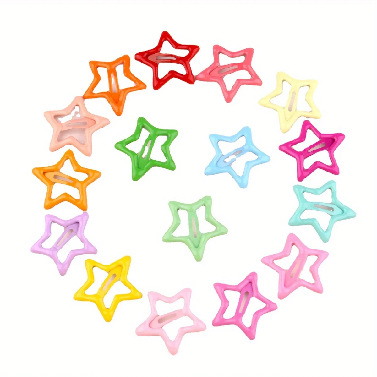 50pcs Cute Star Hair Clips - Adorable Headwear Hair Accessories for Baby Girls, Ideal choice for Gifts