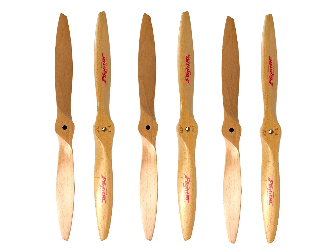 CW Wooden Prop Beech Wood Propeller 2-blade For Gas RC Airplane 23x8 23x10 24x8 24x10