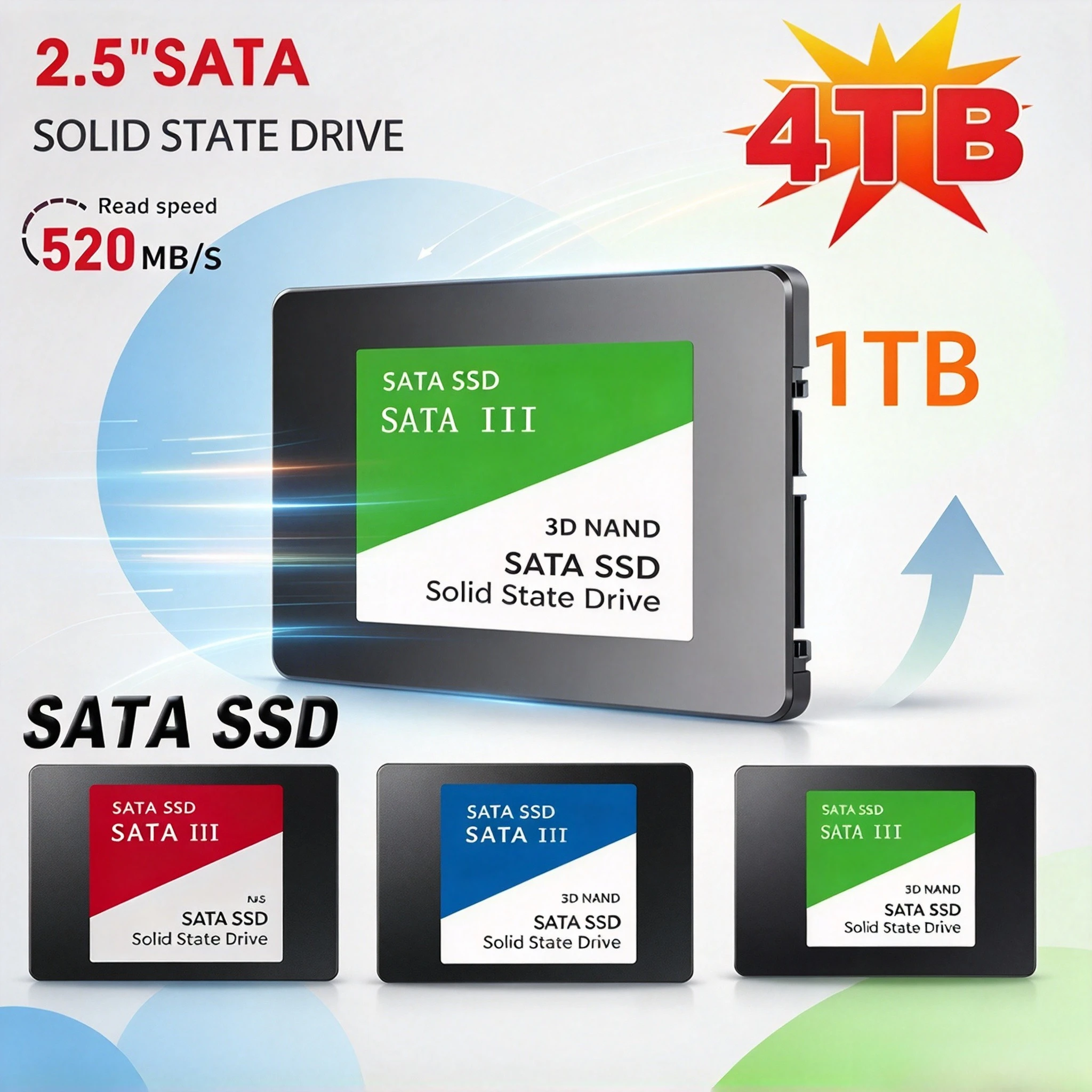High-Speed SATA III 2.5 Inch Internal Laptop SSD Hard Drive - PC And Laptop Storage Upgrade 500GB 1TB 2TB 4TB