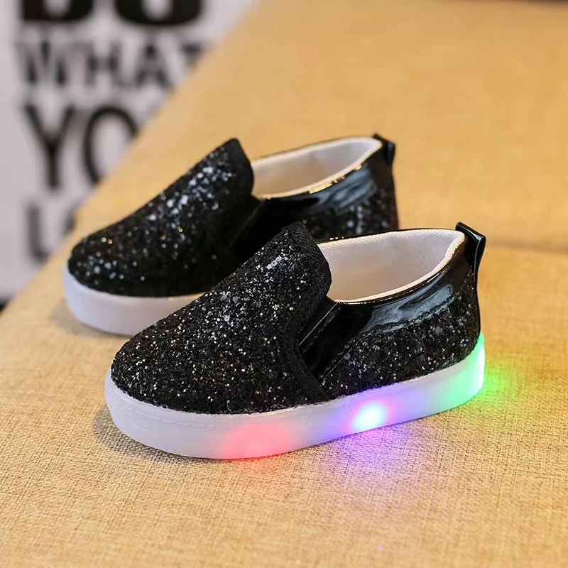 KIDS Led Sports Shoes Baby Toddler Light Up Shoes 1-6 Years  Girls Luminous Sneakers Children Glowing Running Shoes