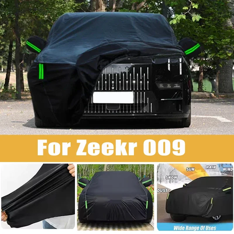 

For Zeekr 009 Full Car Cover Four Seasons Outdoor Sun Anti UV Rain Snow Dust Protection Oxford Cloth Accessories