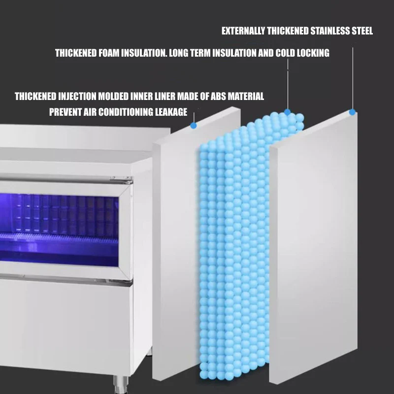 ﻿ Бытовая коммерческая машина для изготовления льда, магазин холодных напитков, кофейня, многоцелевой льдогенератор