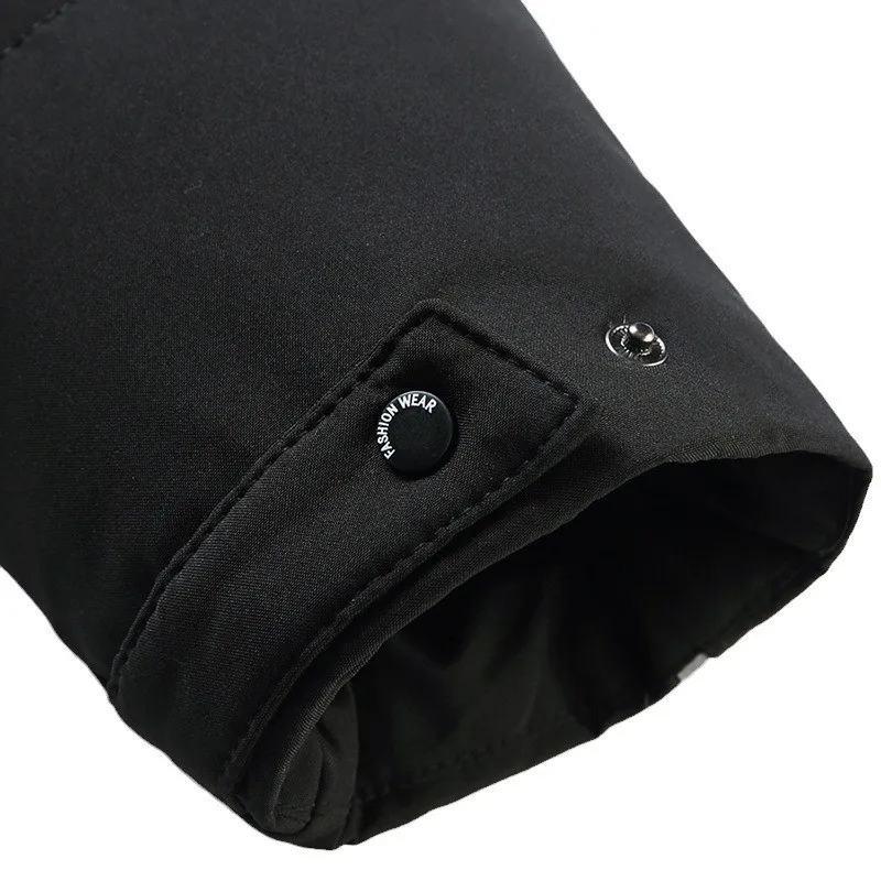 Jaket pria untuk ayah, pakaian kerja grosir panjang selutut, tebal, untuk usia paruh baya dan lanjut usia, untuk aktivitas luar ruangan