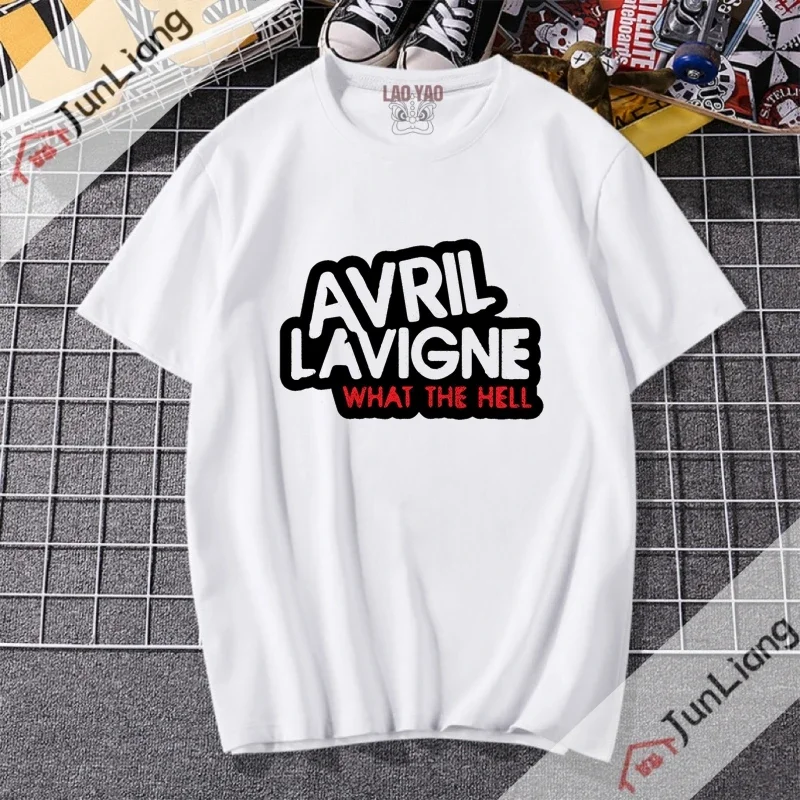 Avril Ramona Streetwear 90s Goth vêtements chanteur Kpop rose Style femmes T-shirt vêtements pour hommes hauts Harajuku vêtements de sport homme Y2k