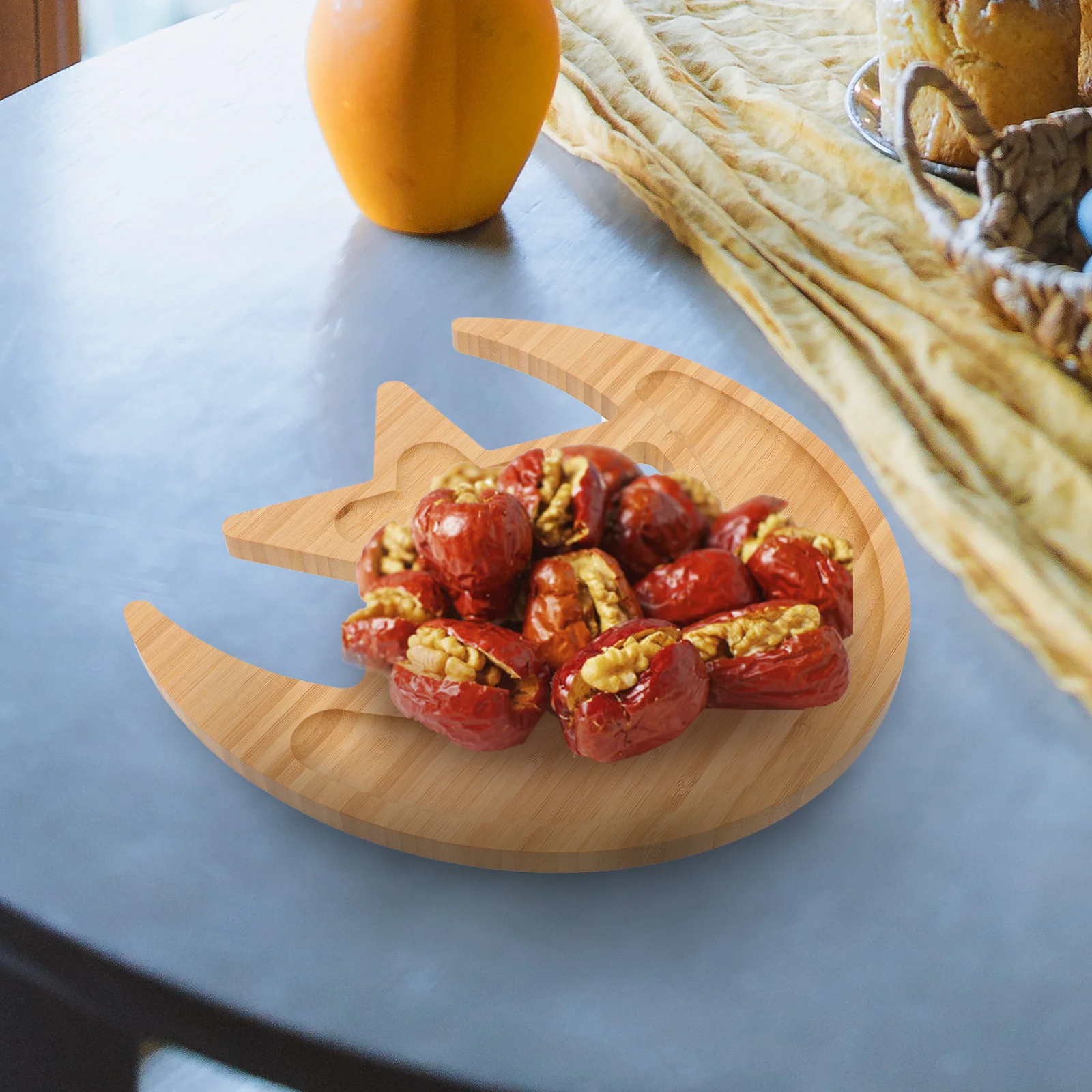 

Bamboo Fruit Plate Food Tray For Sushi Salad Dry Fruit Storage Smooth Finish Home Restaurant Hotel Use Bamboo