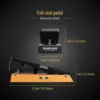 SONICAKE FlipWah Wahwah 효과 및 액티브 볼륨 조절 콤보 페달 풀 사이즈 금속 케이스 QEP-10 3
