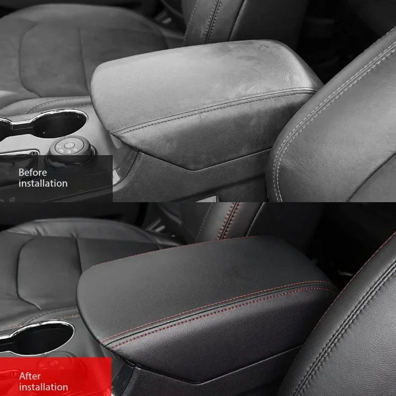 For Ford Explorer 2011-2019 Car Armrest Cover Center Console Pad Protector Accessories