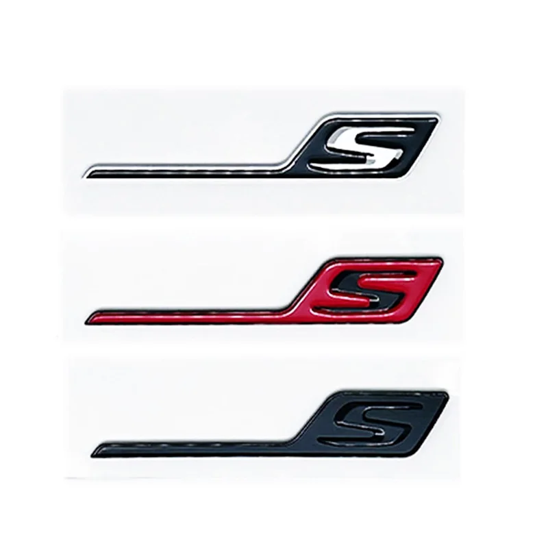3D ABS Car Rear Trunk Badge Decal Emblem Sticker S Logo For Mercedes AMG A GLA CLA 45 GLE GLC C E 63 S X156 W205 W212 W207 W176