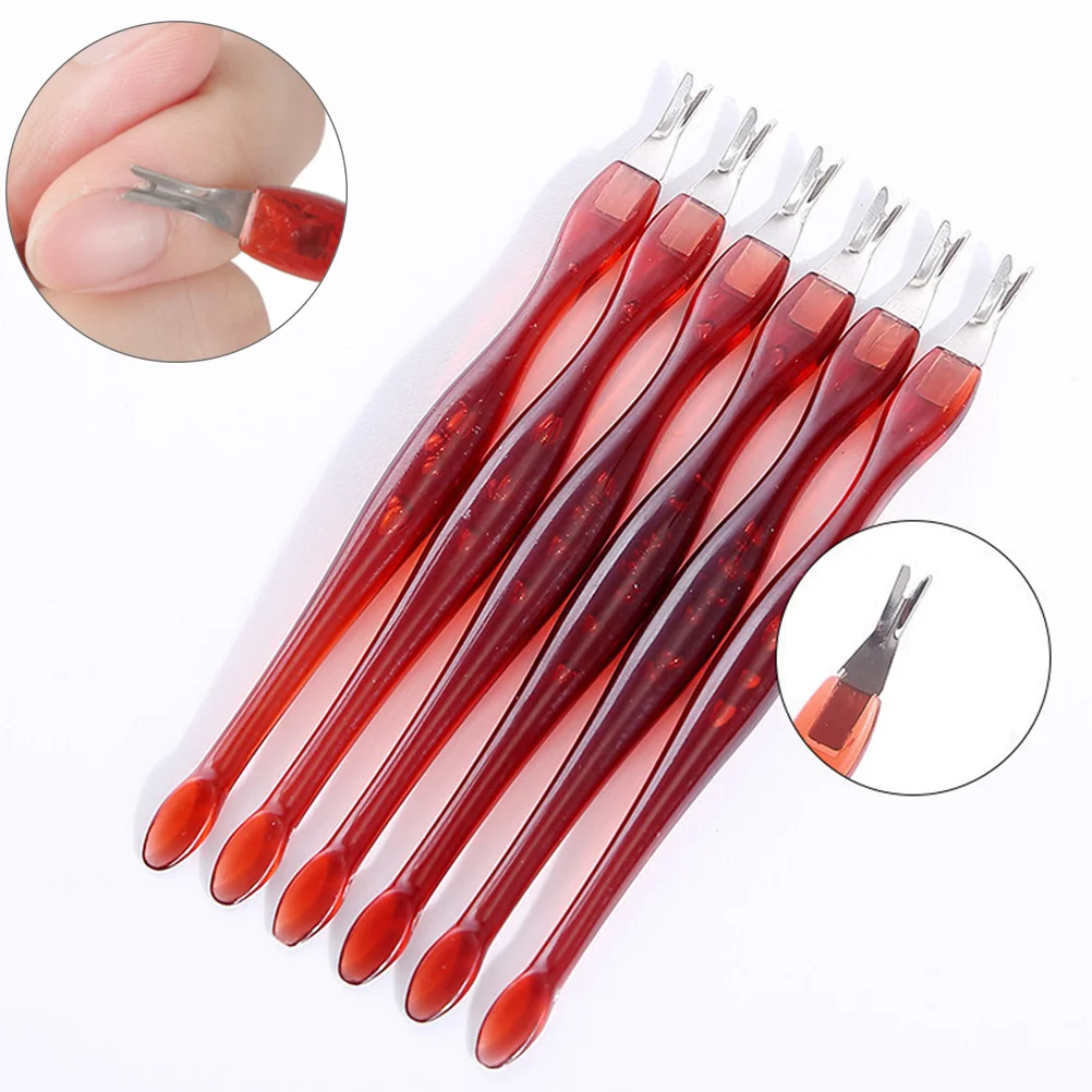 Manicure Double Head Nail Care Tools Trimmer Professional Removal Fork Callus Dead Skin Remover