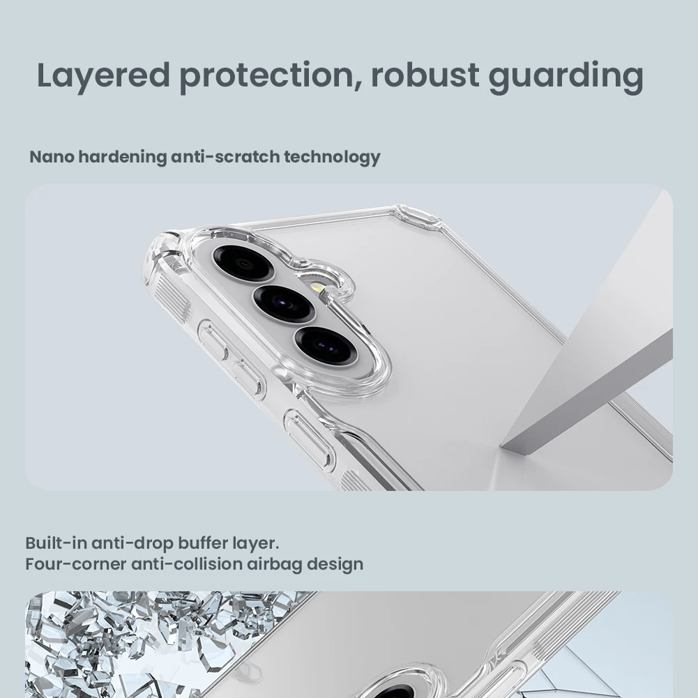 For Samsung Galaxy A57 5G Nillkin Case Nature TPU Pro Silicone Crystal Clear Back Cover Protection Phone Cases