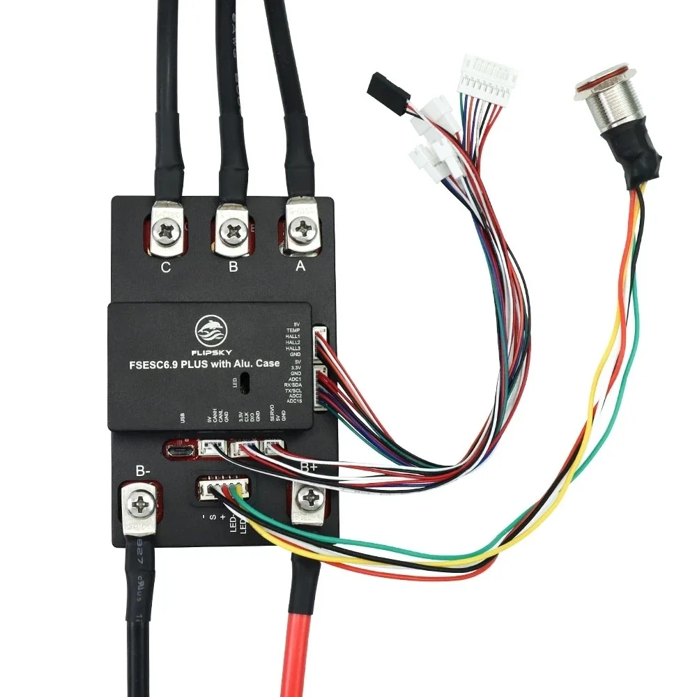 

Electric Speed Controller FLIPSKY FSESC6.9 Plus Base on vesc6.6 With Power Button for Electric Skateboard Scooter Ebike Robot