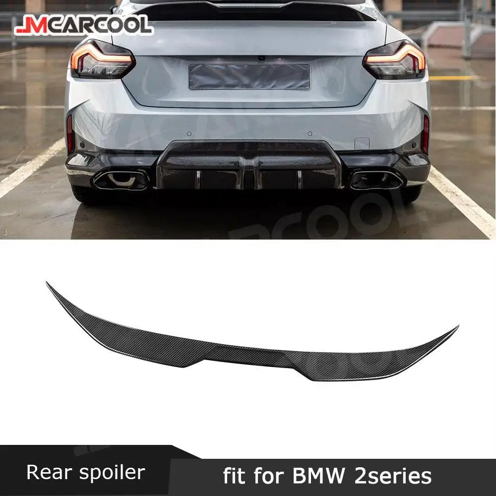 

Задний спойлер багажника из сухого углеродного волокна для BMW 2 серии G42 M235i M240i Coupe 2022+ Задний спойлер багажника с уткой, крыло FRP, Стайлинг автомобиля
