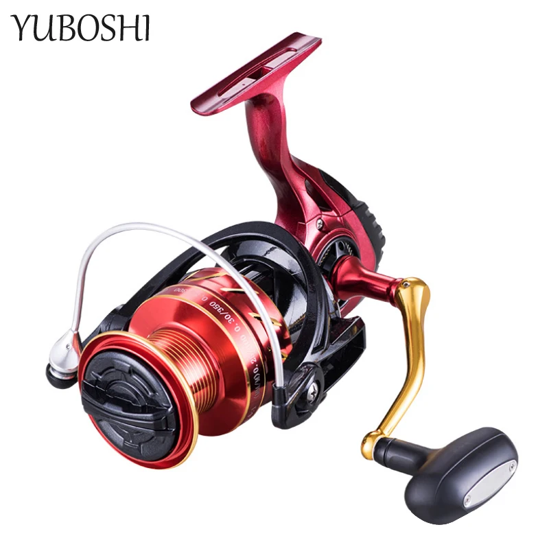 

YUBOSHI Metal Carved Spool 5+1BB Spinning Fishing Wheel 4.6:1 Gear Ratio Saltwater/Freshwater Fishing Reel