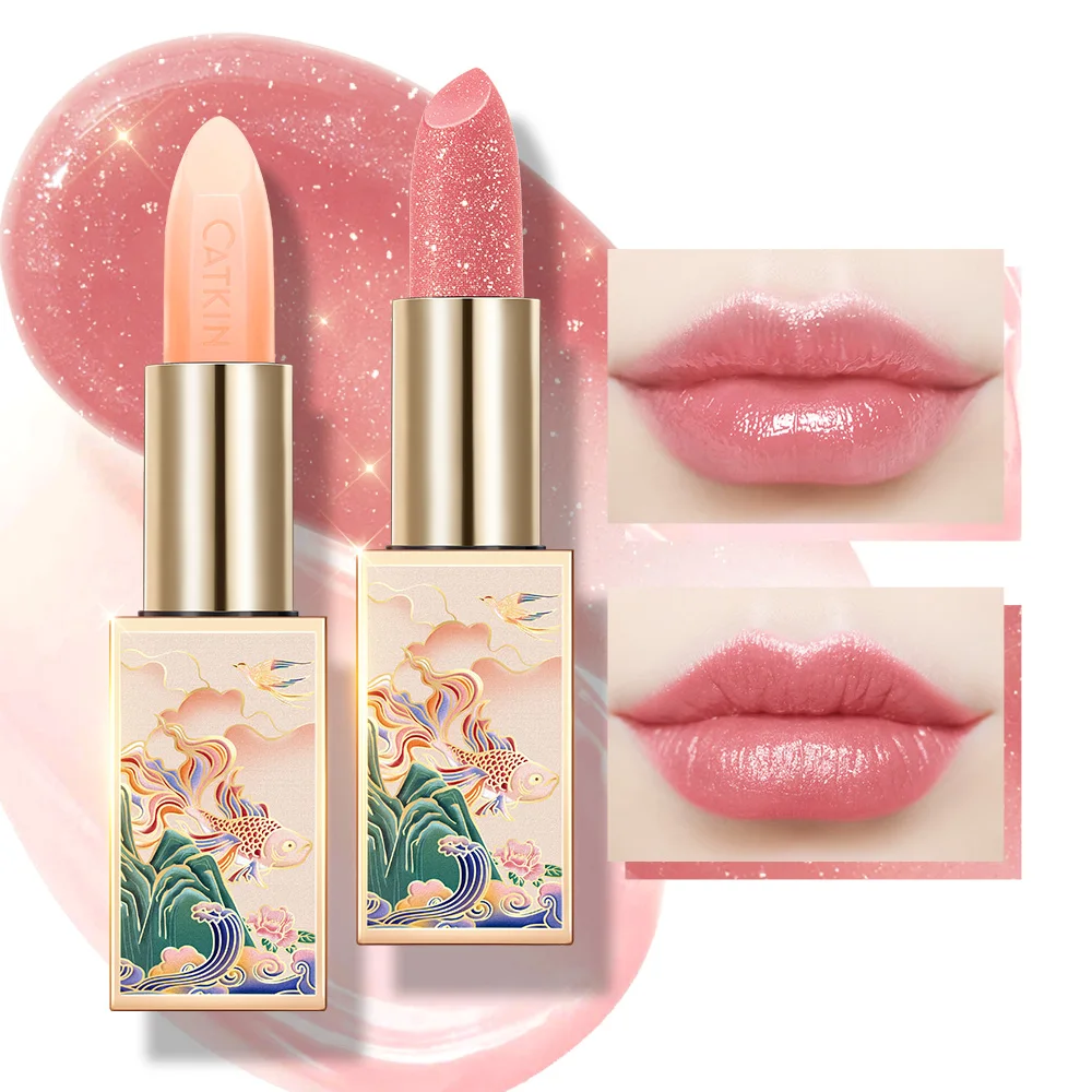 

CATKIN Lip Balm Moisturizer Repair Lip skin Pink Transparent 2PCS SET