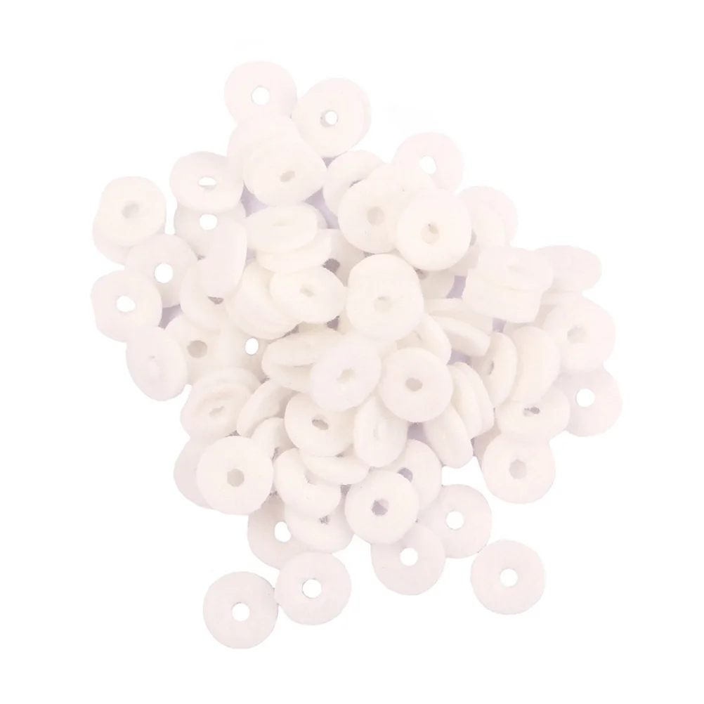 

90 pcs Wool Felt Pads Piano Balance Rail Punchings 12Mm Dia Repair Parts Regulating Tools For Keyboard Instruments