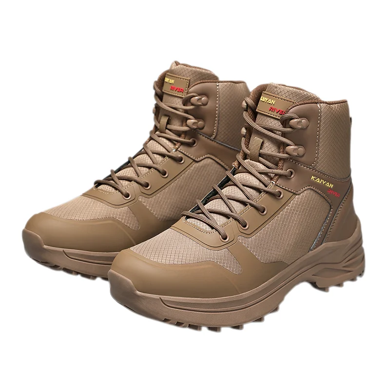 Men's tactical training boots four seasons high-top Anti-slip hiking boots jungle breathable combat boots casual outdoor boots