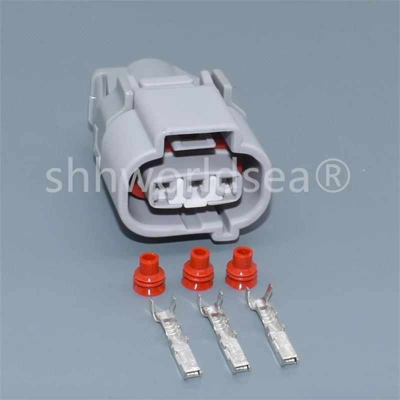 Shhworldsea 3pin 2.2MM Auto Electri waterproof wireharness harness connector Car Waterproof Connector Plug