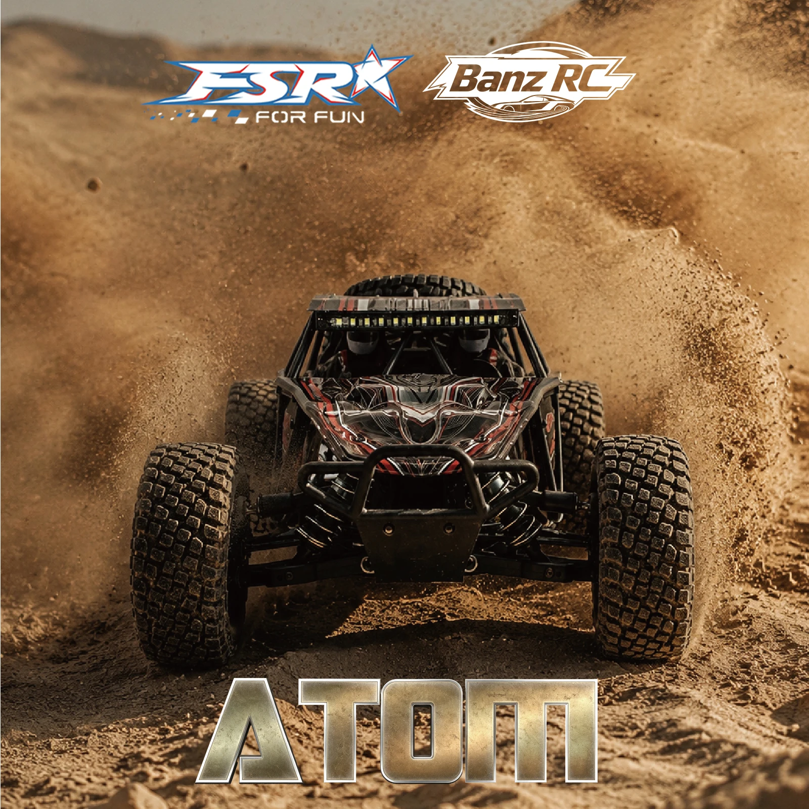 FSR1/8 Desert Kart ATOM 6s 4WD Adult RC High-Speed Remote Control Racing Model Car Short Kart