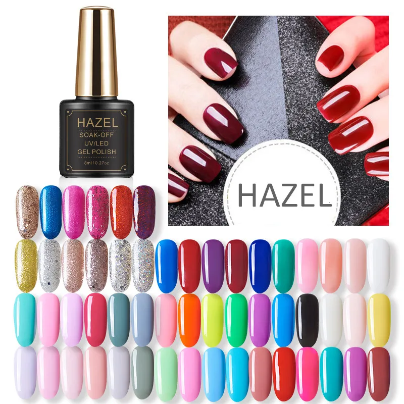 HAZEL UV Gel Polish One Step Gel Lacquer VENALISA Soak off Organic UV LED Nail Gel Varnish Nail Art Salon New Arrival Varnish