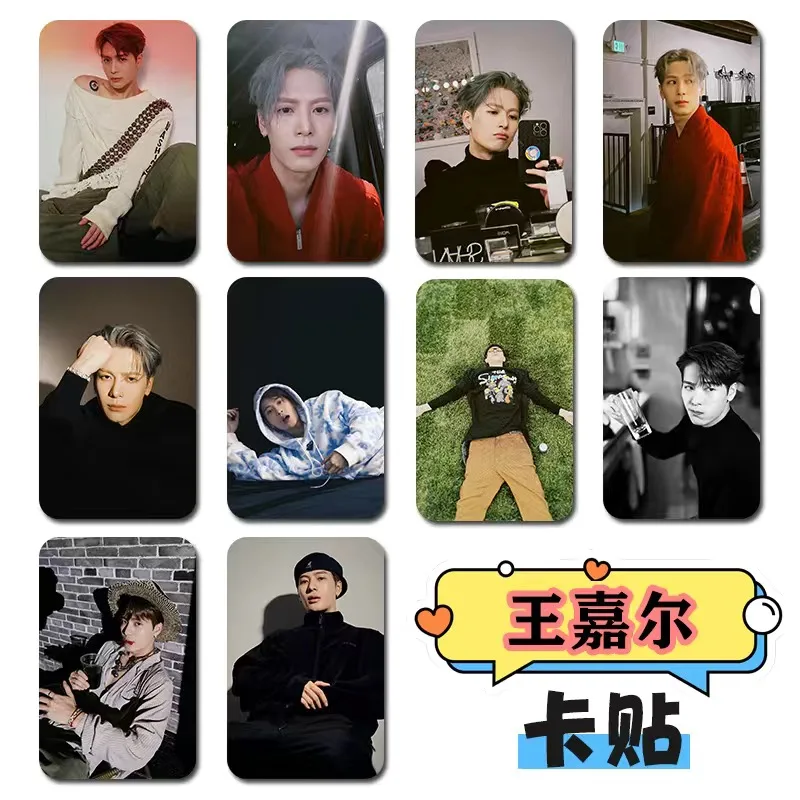 10PC/SET Wang Jiaer Music Concert HD Poster Card Stickers Jackson Lifestyle Picture Photo Bus Meal Phone Notebook DIY Decor