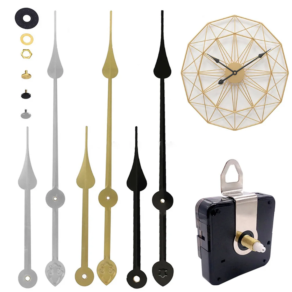 1Set High Torque Long Silent Quartz Clock Movement Mechanism Replacement DIY Wall Clock Watches Repair Parts Accessories