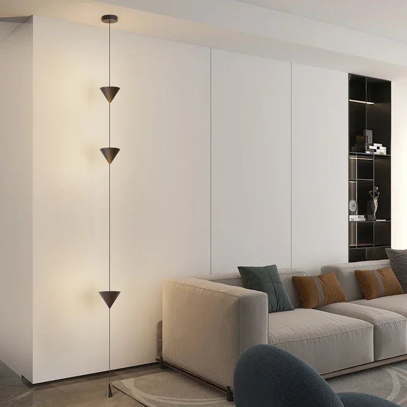 Home Decoration Led Pendant Lights Black White Modern Chandelier Pendant Lamp for Living Room Bedroom Floor Lamp Bedside Lamps