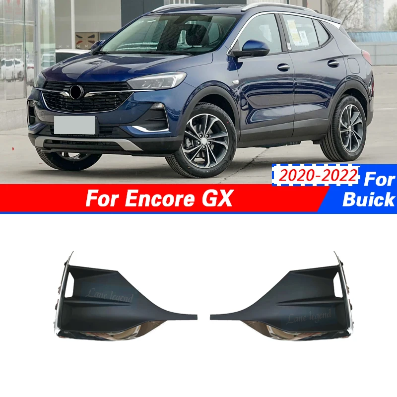 

For Buick Encore GX 2020 2021 2022 Car Accessories Front Bumper Fog Light Cover Foglamp Chrome Trim Headlight Cover Auto Parts