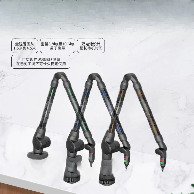 Articulated arm measuring machine, coordinate measuring machine, three-dimensional three-dimensional detector