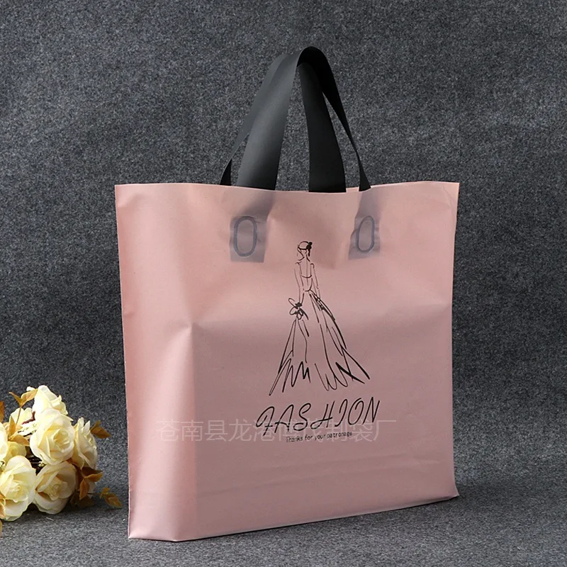 20 00piece.Custom.Plastic Carry Bag Manufacture Customized Shopping Bag Die Cut Handle Custom Logo Packaging Clothes