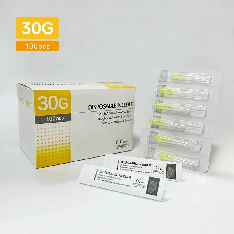 100pcs/box Painless Small Disposable Needle 30G 4mm 6mm 8mm13mm 25mm Eyelid Tool Needles