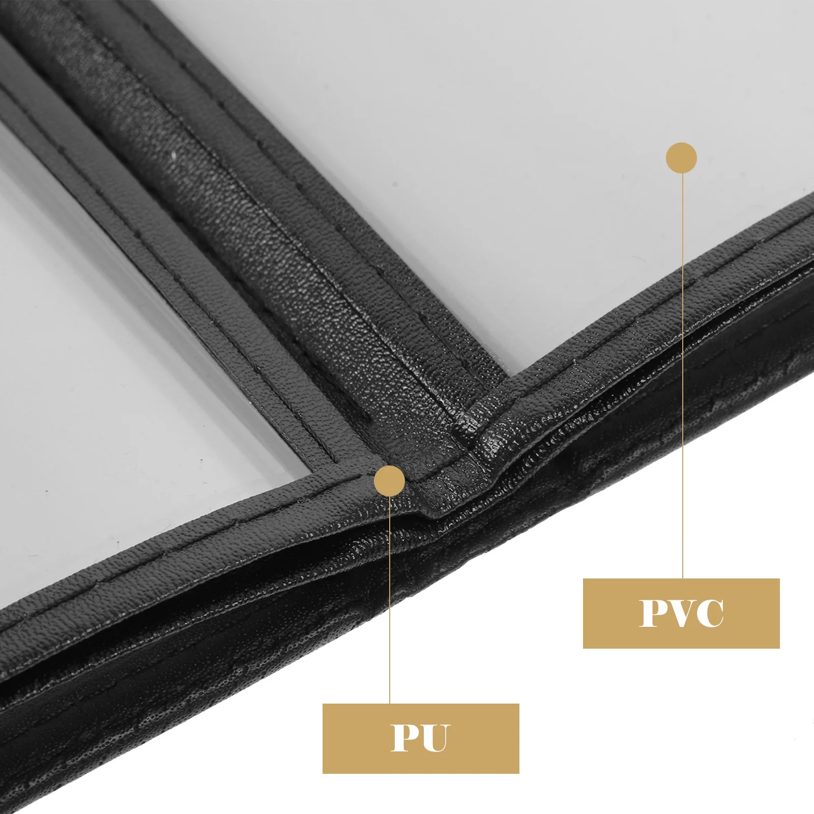 Clear PVC Menu Cover Protective Sleeve Holder Folder for Restaurant Coffee Bar Menu Book Display Organizer Restaurant Supply