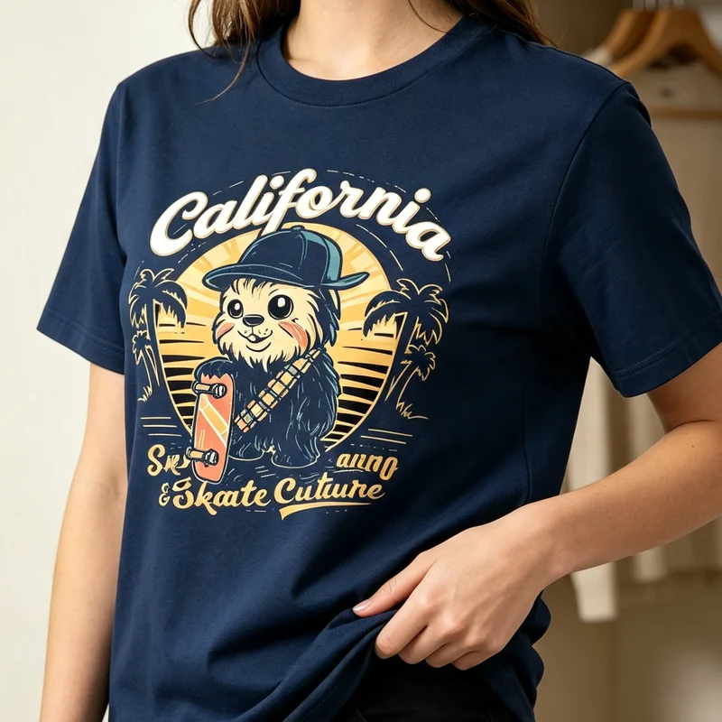 California Panda Skate T-Shirt Vintage Skate Culture Graphic Tee Casual Streetwear for Men Women Retro Black Navy Top Harajuku