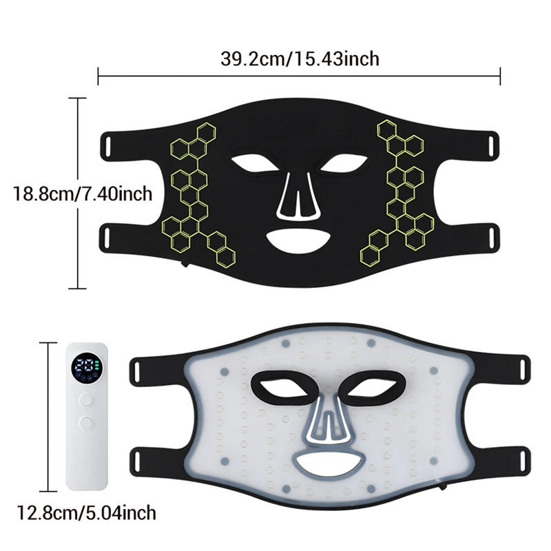 LED Photon Beauty Mask Instrument IPL Rejuvenation Lightens linee sottili illumina il tono della pelle morbido e delicato sulla pelle