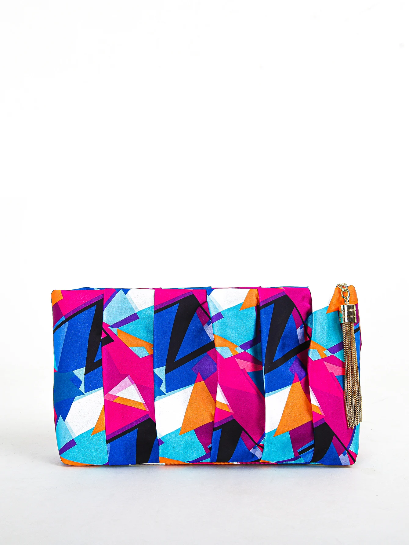 

Geometric Pattern Zipper Shoulder Bag, Fashion Ladies Square Clutch Purse, Multicolored Fashion Crossbody Bag Forwomen