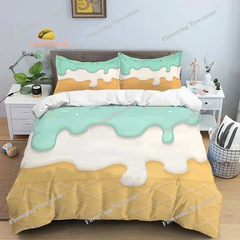 Dessert Cake Sheets Quilt Covers Bedding Dormitory Sheets Bedding Set Soft Warm Bedding Set