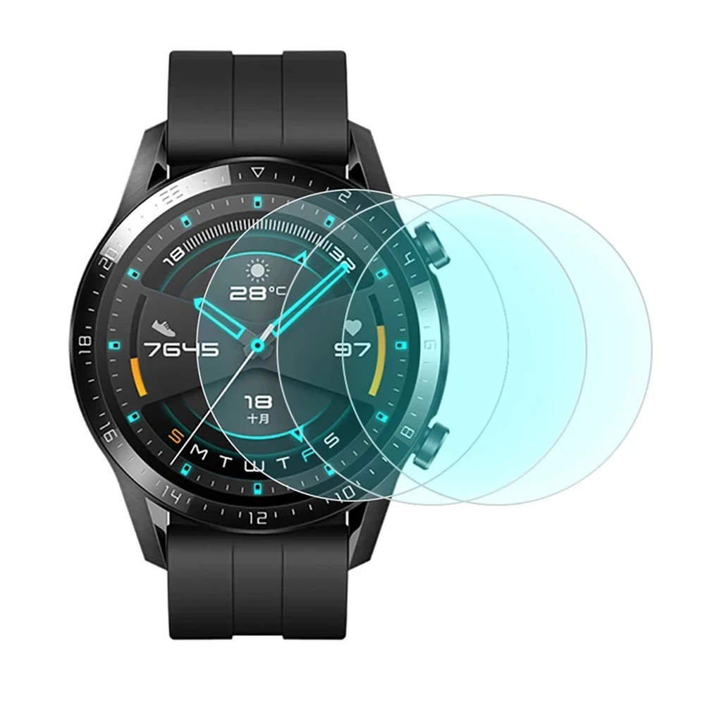 2Pack Tempered Glass Screen Protectors For Huawei Watch GT 2 GT2e 46mm Explosion Proof Anti Scratch Smartwatch Protective Glass