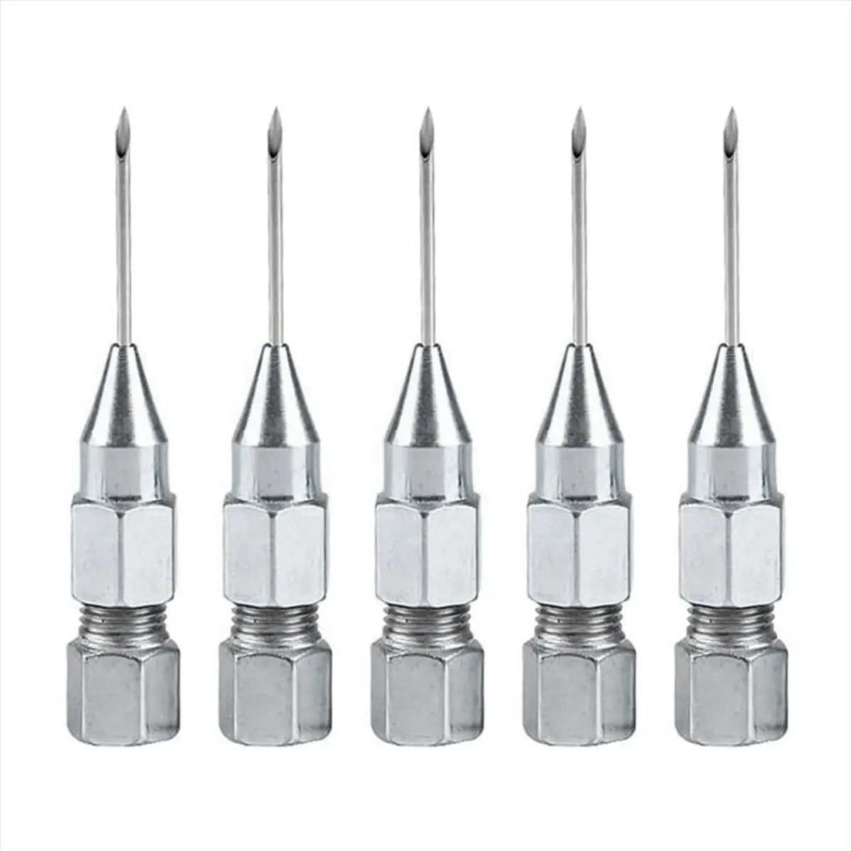 Compatible🔧5Pcs Removable Needle Nose Grease Head Grease Nozzle Grease Accessories Sealed Bearing Refueling view 2