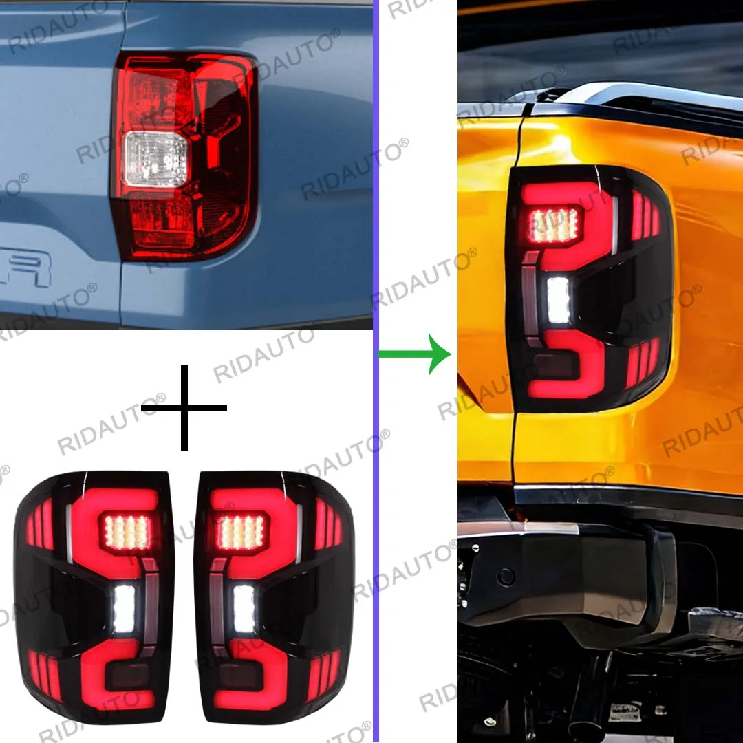 LED Tail Lights Reverse Light For Ranger T9 2023-2026+ XL XLS Taillight Upgrade Wildtrak Style Base Model Tail Light Replacement