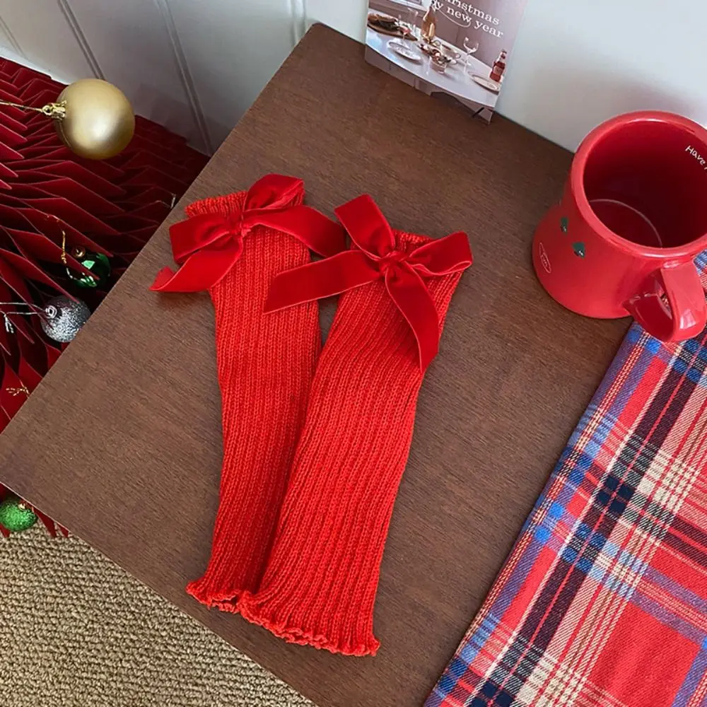 

Fashion Harajuku Jk Leg Warmers Solid Color Nylon Knitted Leg Cover Lolita Foot Cover Red Leg Socks Stockings