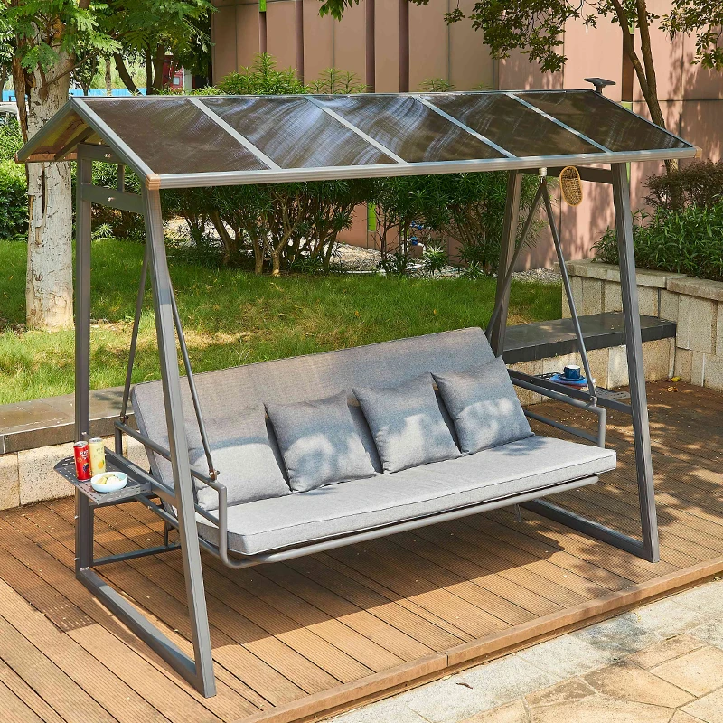 Outdoor Swing Terrace Garden Swing Chair Rocking Chair Wrought Iron Hanging Basket Patio Home Outdoor Chair Balcony