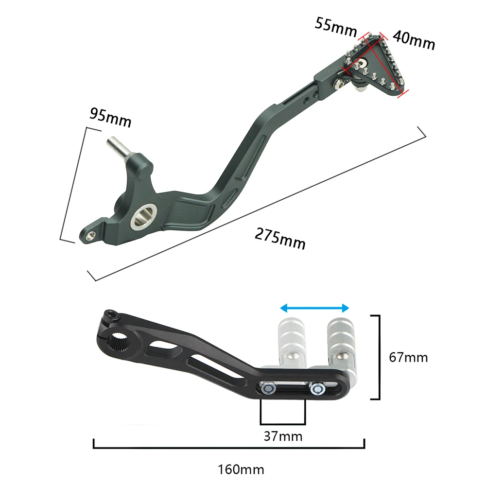 For BMW R1200GS R 1200 GS ADV Motorcycle Gear Shifter Lever Rear Foot Brake Pedal Lever GS1200 Adventure 2004 2005 2006-2012