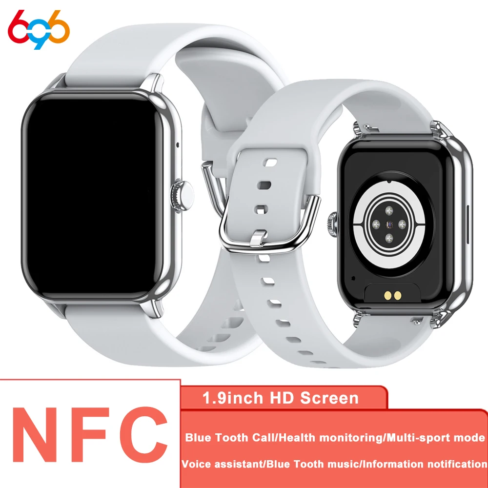 

1,9-дюймовые часы Blue Tooth Call Smartwatch Al Intelligent Voice Смарт-часы Спорт Фитнес Пульсометр Музыка Леди Прикроватная лампа